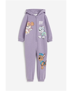 Универсальный костюм-толстовка с принтом, фиолетовый H&m