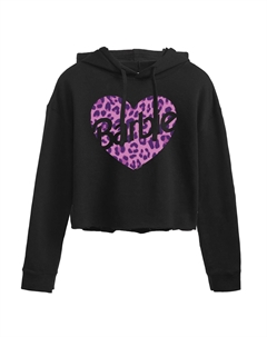Худи с рисунком и рисунком Barbie Leopard Heart, черный Licensed character