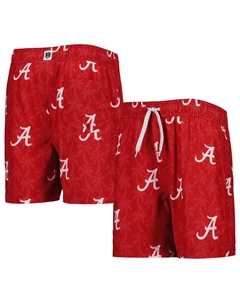 Молодежные шорты для плавания Wes & Willy Crimson Alabama Crimson Tide Palm Tree Unbranded