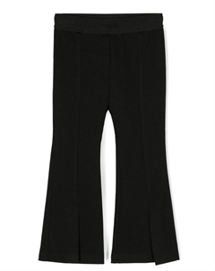 Расклешенные брюки с эластичным поясом, черный Msgm kids