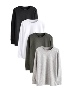 Топ с длинными рукавами 4 PACK COSY STANDARD, цвет white Next