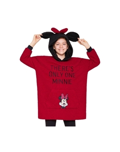 Супермягкое объемное пончо Minnie, красный Disney