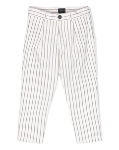 Зауженные брюки в полоску, белый Fay