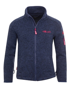 Флисовая куртка Fleece Jacke Jondalen, цвет Französisch Blau/Pink Trollkids