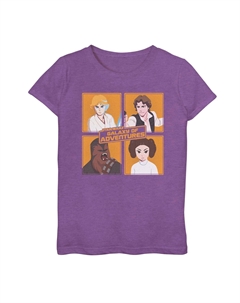 Футболка с рисунком героев «Звездных войн: Галактика приключений» для девочек 7–16 лет Star wars