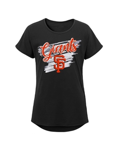 Черная молодежная футболка San Francisco Giants Dream с круглым вырезом для девочек Outerstuff