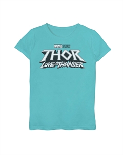 Футболка с логотипом Thor Love And Thunder Light для девочек 7–16 лет Marvel