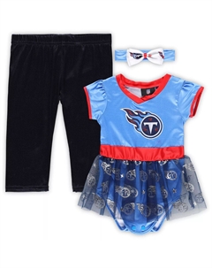 Детский светло-синий/темно-синий костюм Tennessee Titans с задней дверью и задней дверью, костюм для игрового дня Unbranded