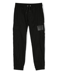 Kids спортивные брюки с нашивкой-логотипом, черный Givenchy