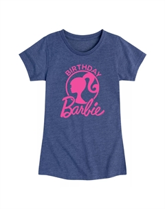 Футболка с логотипом Барби для девочек 7–16 лет на день рождения, синий Barbie