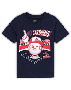 Темно-синяя футболка для малышей St. Louis Cardinals Ball Boy Outerstuff