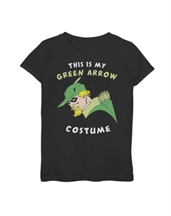 Футболка с рисунком «Мой костюм зеленой стрелы» для девочек 7–16 лет по комиксам DC Comics Licensed character