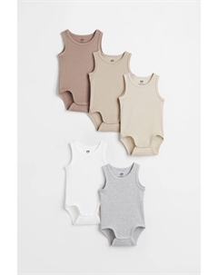 Хлопковое боди из пяти предметов H&m