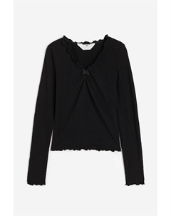 Топ из жатого джерси H&m