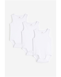 Комплект из 3 хлопковых боди H&m