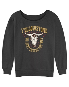 Юниорский Йеллоустоун. Мы не выбираем путь. Пуловер Terry с напуском Licensed character