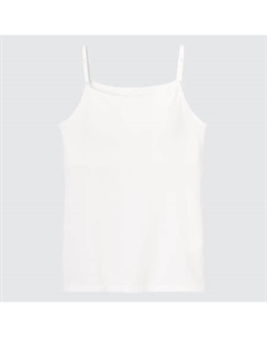 Топ-бра Girls Airism Cotton Camisole, белый Uniqlo