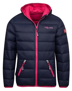 Пуховик Dovrefjell, темно синий Trollkids