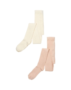 Тайтсы Stocking Rib 2 Pack, бежевый Minymo®