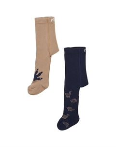 Тайтсы Baby Stocking 2 Pack, бежевый Minymo®