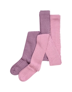 Тайтсы Wool Stocking Rib 2 Pack, розовый Minymo®