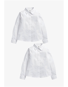Комплект рубашек для девочки, 2 штуки, белый Next