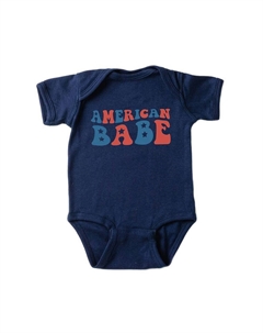 Американский Детка Звезды Детское Боди, темно-синий The juniper shop