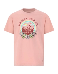 Футболка "Минка", С классным принтом, розовый Zigzag