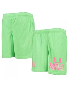 Молодежные зеленые шорты Miami Hurricanes Super Fresh Neon Daze Outerstuff