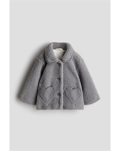 Куртка из флиса Тедди с карманами-сердечками., серый H&m