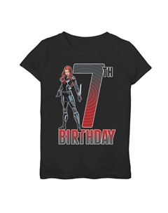 Футболка Marvel Black Widow на 7-й день рождения для девочек 7–16 лет Licensed character