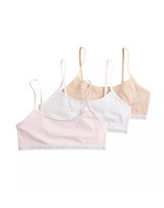 Набор из трех бюстгальтеров без косточек с логотипом для девочек 6–16 лет Maidenform