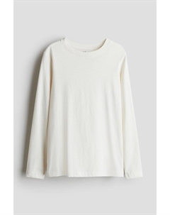 Рубашка с длинным рукавом, белый H&m