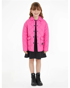 Зимняя куртка Jeans "СТЕГАНАЯ ШИРОКАЯ ВЕРСИЯ", для детей до 16 лет, цвет Pink Amour Calvin klein