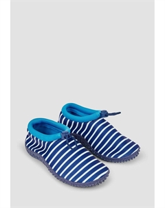 Слипоны Stripe Print, темно-синие Jojo maman bébé