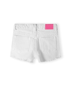 Джинсовые шорты Frayed Edge, белый деним Minoti