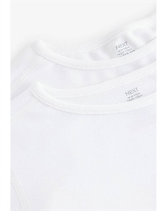 REGULAR FIT Kind To Skin 2 Pack, Футболка базовая белая Next