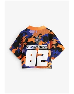 Рубашка-поло Football, фиолетово-оранжевая Next