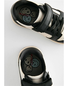 REGULAR FIT Touch Fastening Elastic, Кроссовки низкие черный белый Next