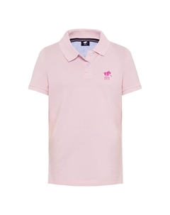 Рубашка-поло Basic-Look Mit Label-Stitching, розовый Polo sylt