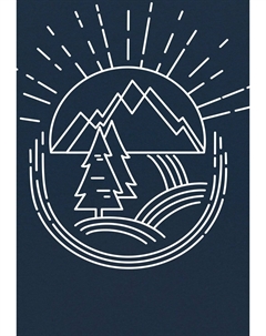 Футболка с принтом NATUR IST SCHÖN, цвет french navy Watapparel