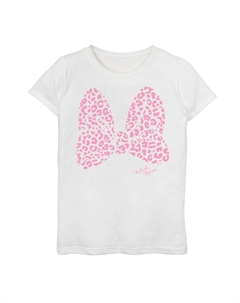 Большая розовая футболка с бантом и графическим рисунком Minnie Mouse для девочек 7–16 лет Disney