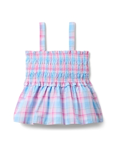 Топ Smocked Madras Top, цвет Multicolor Janie and jack