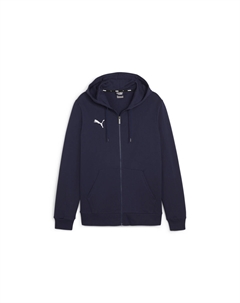 Толстовка teamGOAL Casuals Hooded Jacket Jr, синий Puma