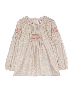 Блузка с цветочным принтом, розовый Bonpoint