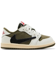 Кроссовки Travis Scott x 1 Retro Low OG SP TD 'Reverse Olive / Medium Olive', зеленый Air jordan