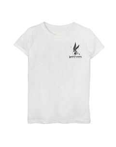 Футболка с рисунком и портретом Looney Tunes для девочек 7–16 лет, спреем с краской Bugs Bunny, белый Licensed character