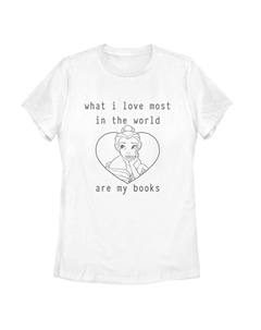 Детская футболка Disney Belle I Love Books Licensed character