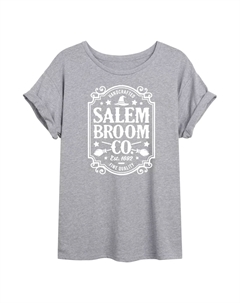 Струящаяся футболка Salem Broom Co Sign для юниоров, серый Licensed character