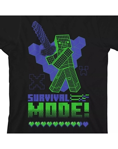 Неоново-фиолетовая футболка Minecraft для мальчиков 8–20 лет с рисунком Licensed character